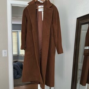 Babaton The Slouch Coat in Camel Sz. 2 - Brand New